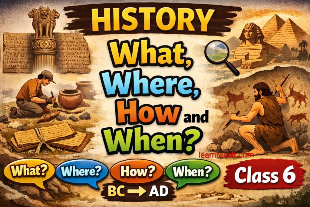 What, Where, How and When? – Understanding History (Class 6 NCERT)